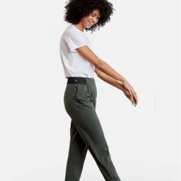 Aday Turn it Up Pants in Moss, Size Small - Picture 6 of 12